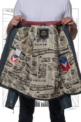 Michel Vaillant Michel 2 Royal Blue Leather Jacket for Men